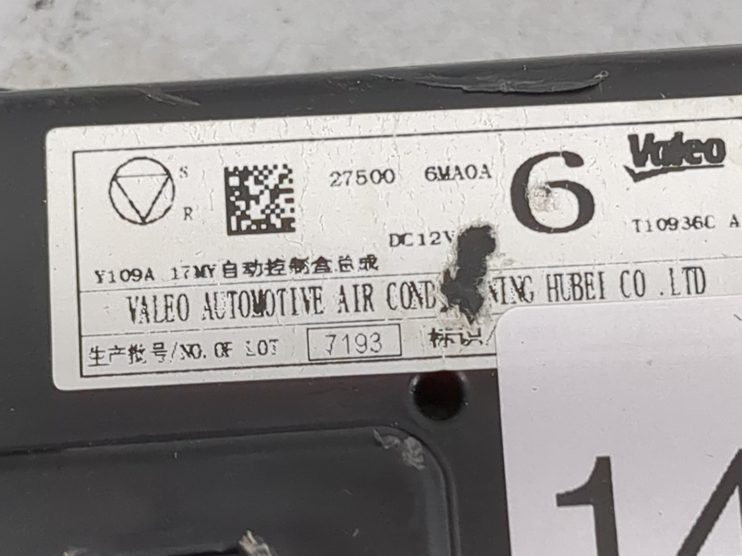 2017-2022 Nissan Rogue Sport Climate Control Module Temperature AC/Heater Replacement P/N:27500 6MA0A T10936C Fits OEM Used 