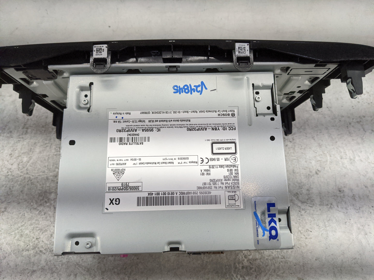 2020 Nissan Rogue Sport Radio AM FM Cd Player Receiver Replacement P/N:2591A8FM0C 7505751067, AIVIP32R0 Fits Fits 2018 2019 