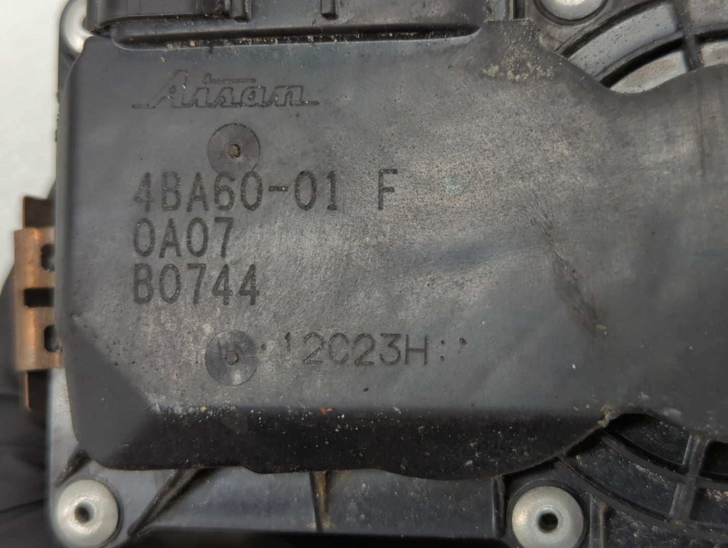 2018-2019 Nissan Rogue Sport Throttle Body P/N:4BA60-01 4BA60-01 F Fits Fits 2018 2019 OEM Used Auto Parts - Oemusedautopart