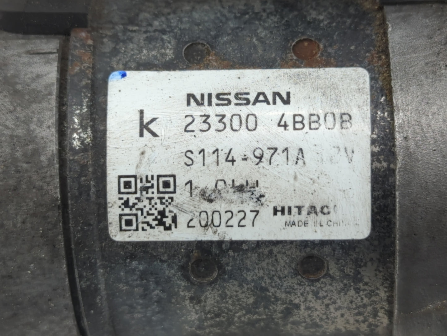 2017-2020 Nissan Rogue Sport Car Starter Motor Solenoid OEM P/N:23300 4BB0B Fits Fits 2017 2018 2019 2020 2021 OEM Used Auto
