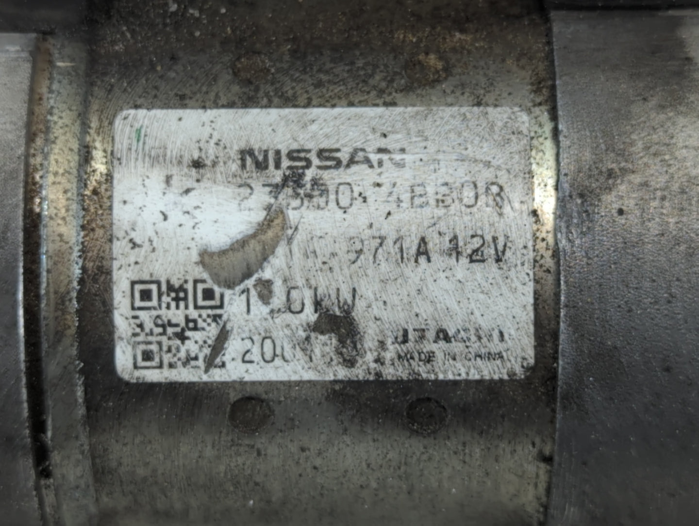 2017-2020 Nissan Rogue Sport Car Starter Motor Solenoid OEM P/N:23300 4BBB0B Fits Fits 2017 2018 2019 2020 2021 OEM Used Aut