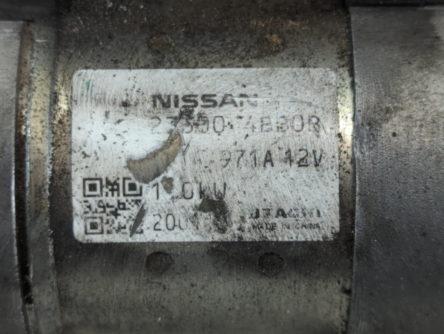 2017-2020 Nissan Rogue Sport Car Starter Motor Solenoid OEM P/N:23300 4BBB0B Fits Fits 2017 2018 2019 2020 2021 OEM Used Aut