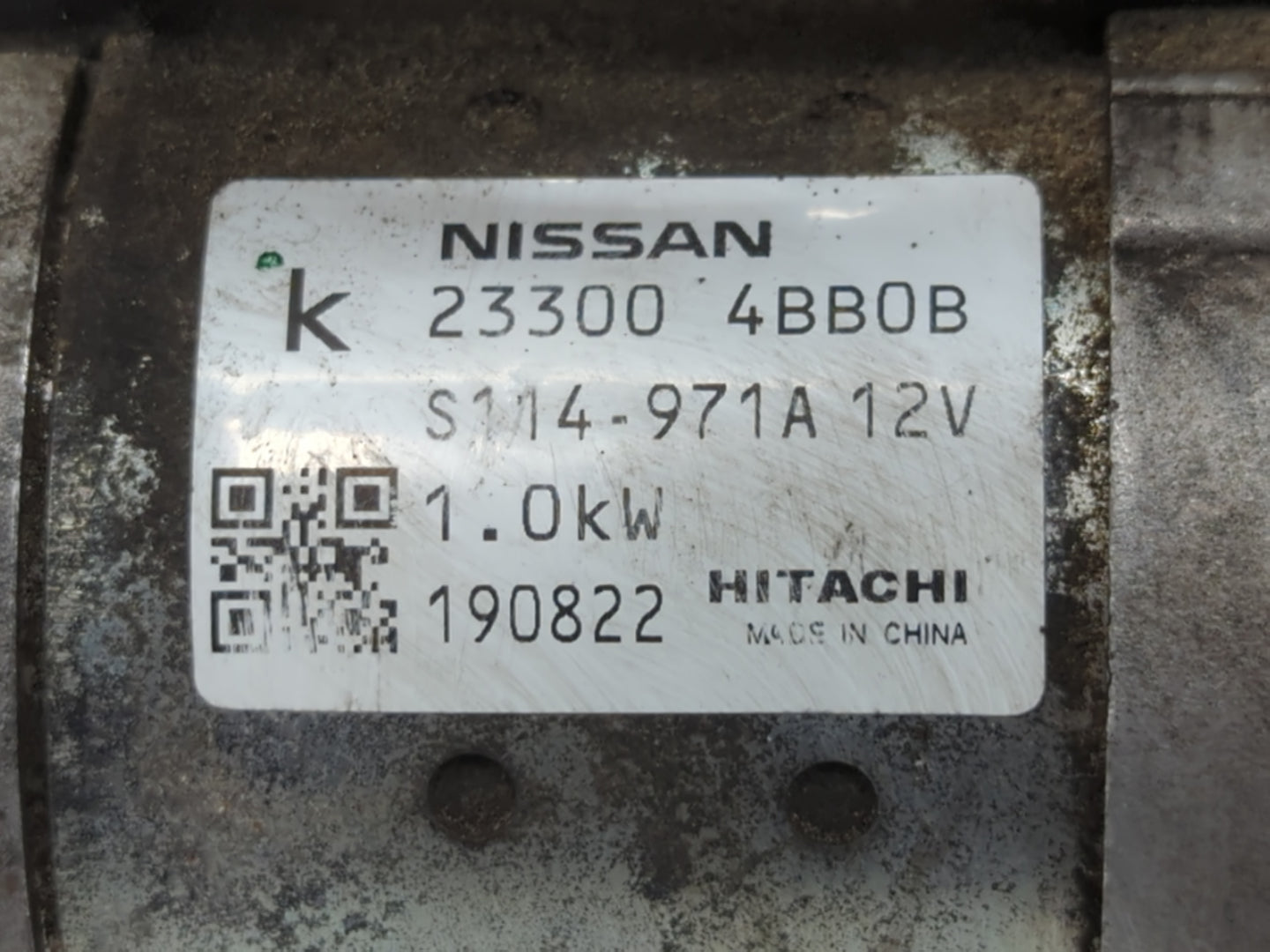2017-2020 Nissan Rogue Sport Car Starter Motor Solenoid OEM P/N:23300 4BB0B Fits Fits 2017 2018 2019 2020 2021 OEM Used Auto