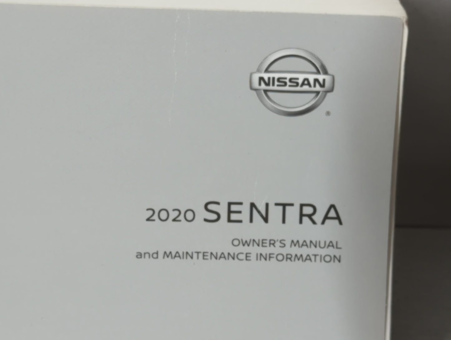 2020 Nissan Sentra Owners Manual Book Guide P/N:OM20EM 0B18U1 OEM Used Auto Parts - Oemusedautoparts1.com