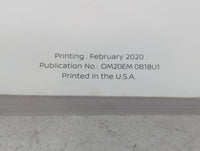 2020 Nissan Sentra Owners Manual Book Guide P/N:OM20EM 0B18U1 OEM Used Auto Parts - Oemusedautoparts1.com