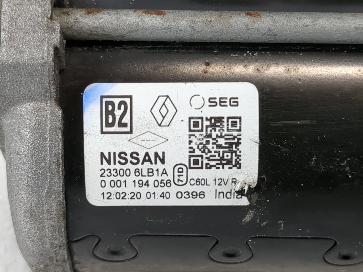 2020-2022 Nissan Sentra Car Starter Motor Solenoid OEM P/N:23300 6LB1A Fits Fits 2020 2021 2022 OEM Used Auto Parts - Oemuse