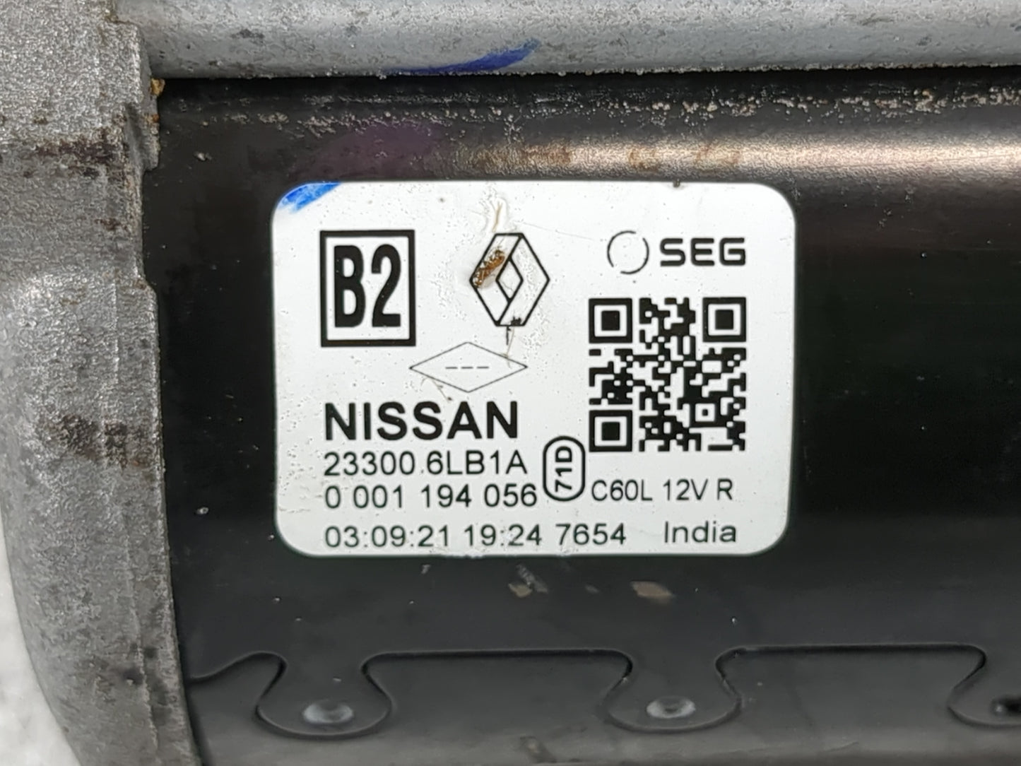 2020-2022 Nissan Sentra Car Starter Motor Solenoid OEM P/N:23300 6LB1A Fits Fits 2020 2021 2022 OEM Used Auto Parts - Oemuse