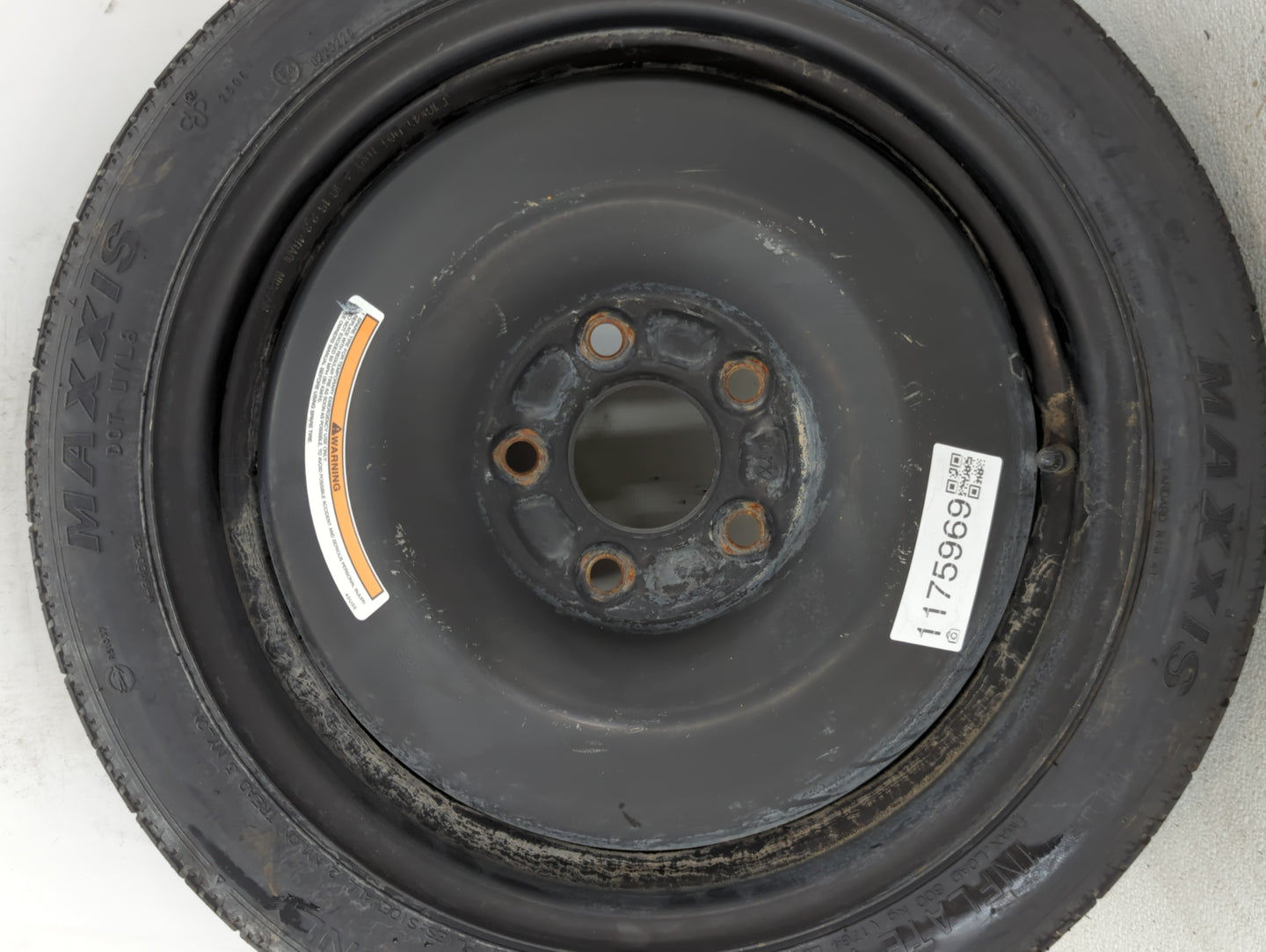 2020-2022 Nissan Sentra Spare Donut Tire Wheel Rim Oem - Oemusedautoparts1.com