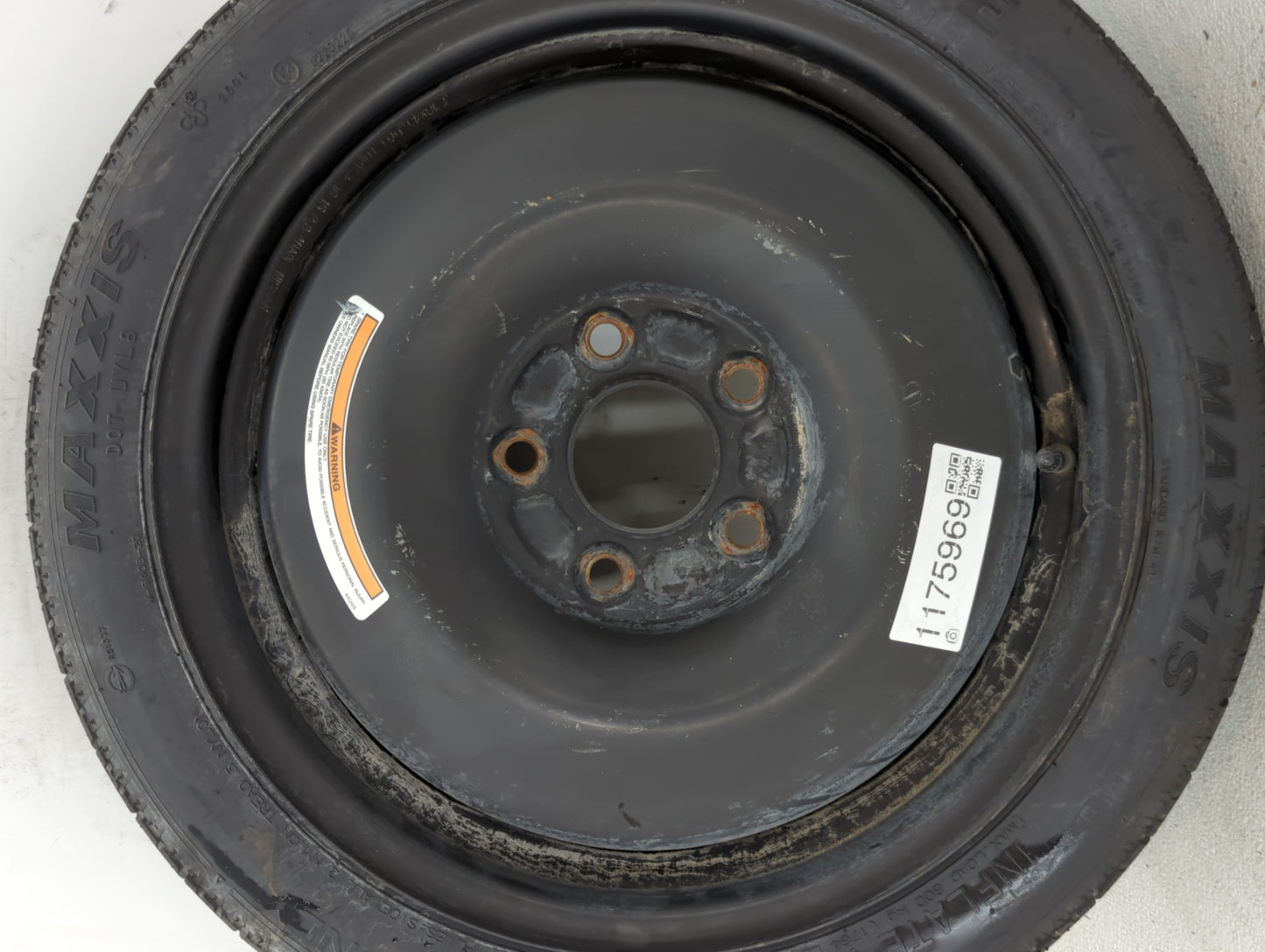 2020-2022 Nissan Sentra Spare Donut Tire Wheel Rim Oem - Oemusedautoparts1.com
