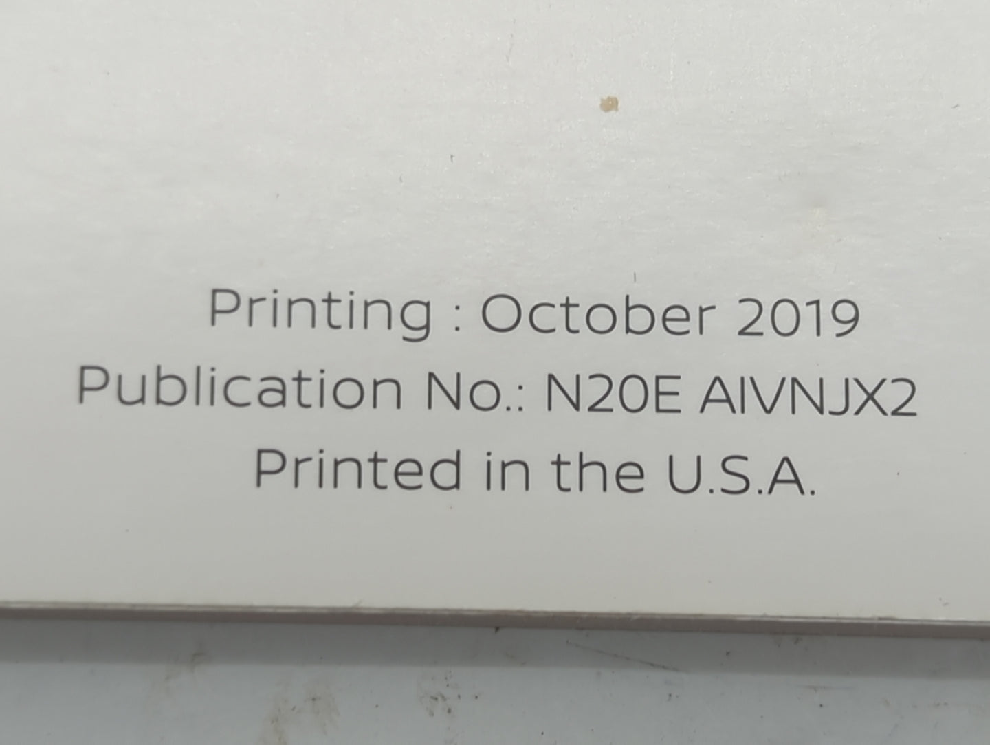 2020 Nissan Sentra Owners Manual Book Guide P/N:N20E AIVNJX2 OEM Used Auto Parts - Oemusedautoparts1.com