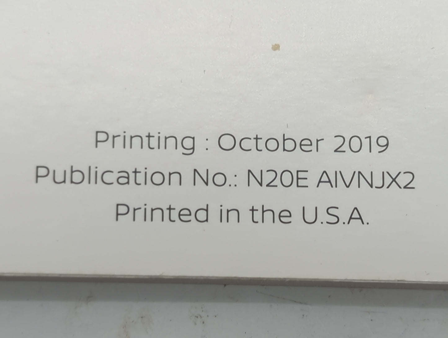 2020 Nissan Sentra Owners Manual Book Guide P/N:N20E AIVNJX2 OEM Used Auto Parts - Oemusedautoparts1.com