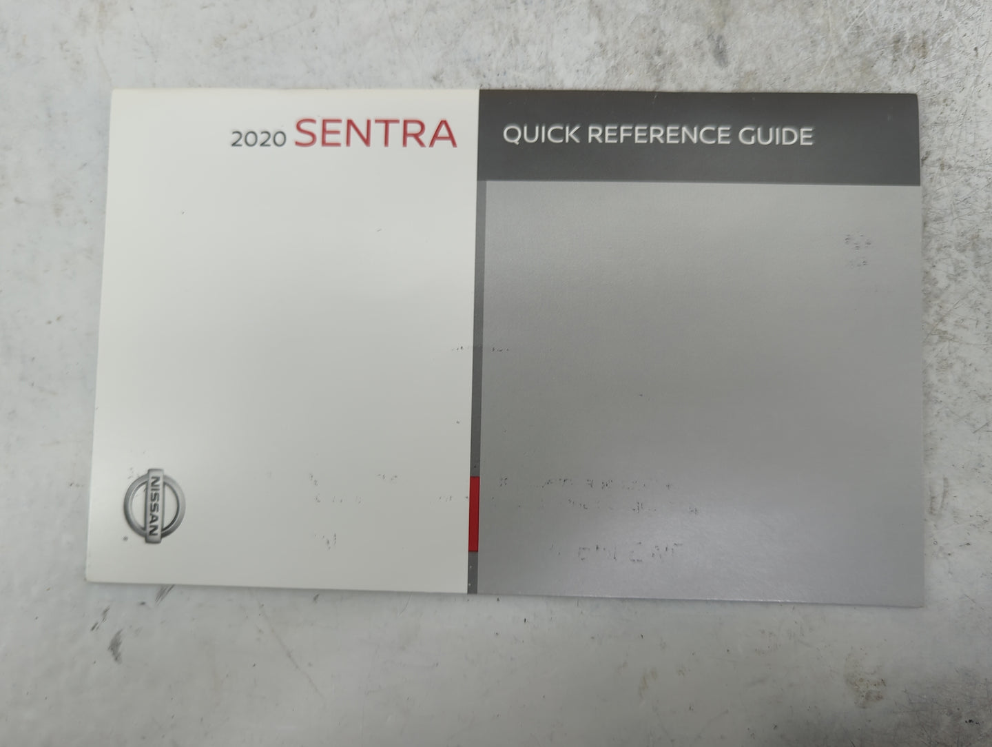 2020 Nissan Sentra Owners Manual Book Guide P/N:N20E AIVNJX2 OEM Used Auto Parts - Oemusedautoparts1.com