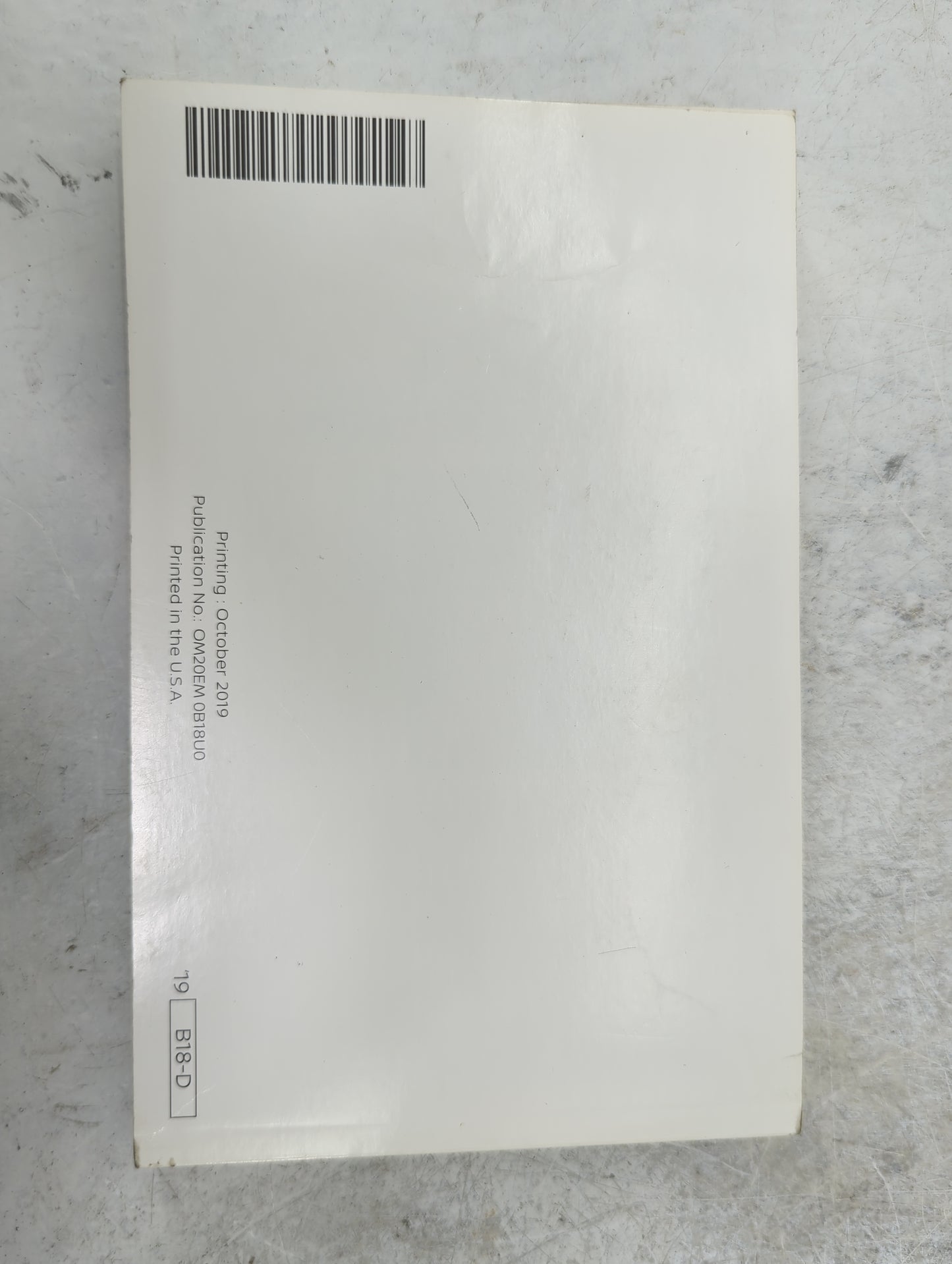 2020 Nissan Sentra Owners Manual Book Guide P/N:OM20EM 0B18U0 OEM Used Auto Parts - Oemusedautoparts1.com