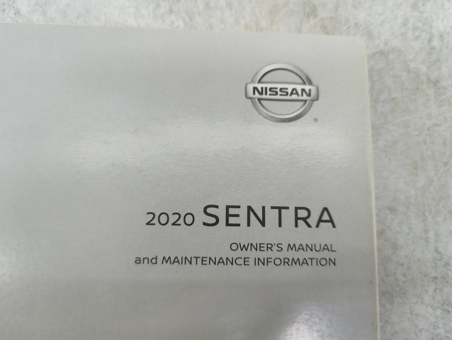 2020 Nissan Sentra Owners Manual Book Guide P/N:OM20EM 0B18U0 OEM Used Auto Parts - Oemusedautoparts1.com