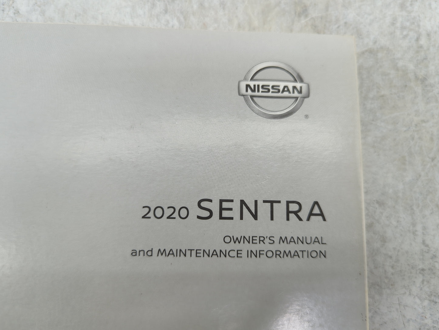 2020 Nissan Sentra Owners Manual Book Guide P/N:OM20EM 0B18U0 OEM Used Auto Parts - Oemusedautoparts1.com