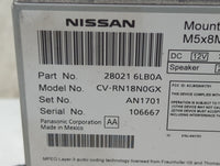 2020-2022 Nissan Sentra Radio AM FM Cd Player Receiver Replacement P/N:28021 6LB0A CV-RN18N0GX Fits Fits 2020 2021 2022 OEM 