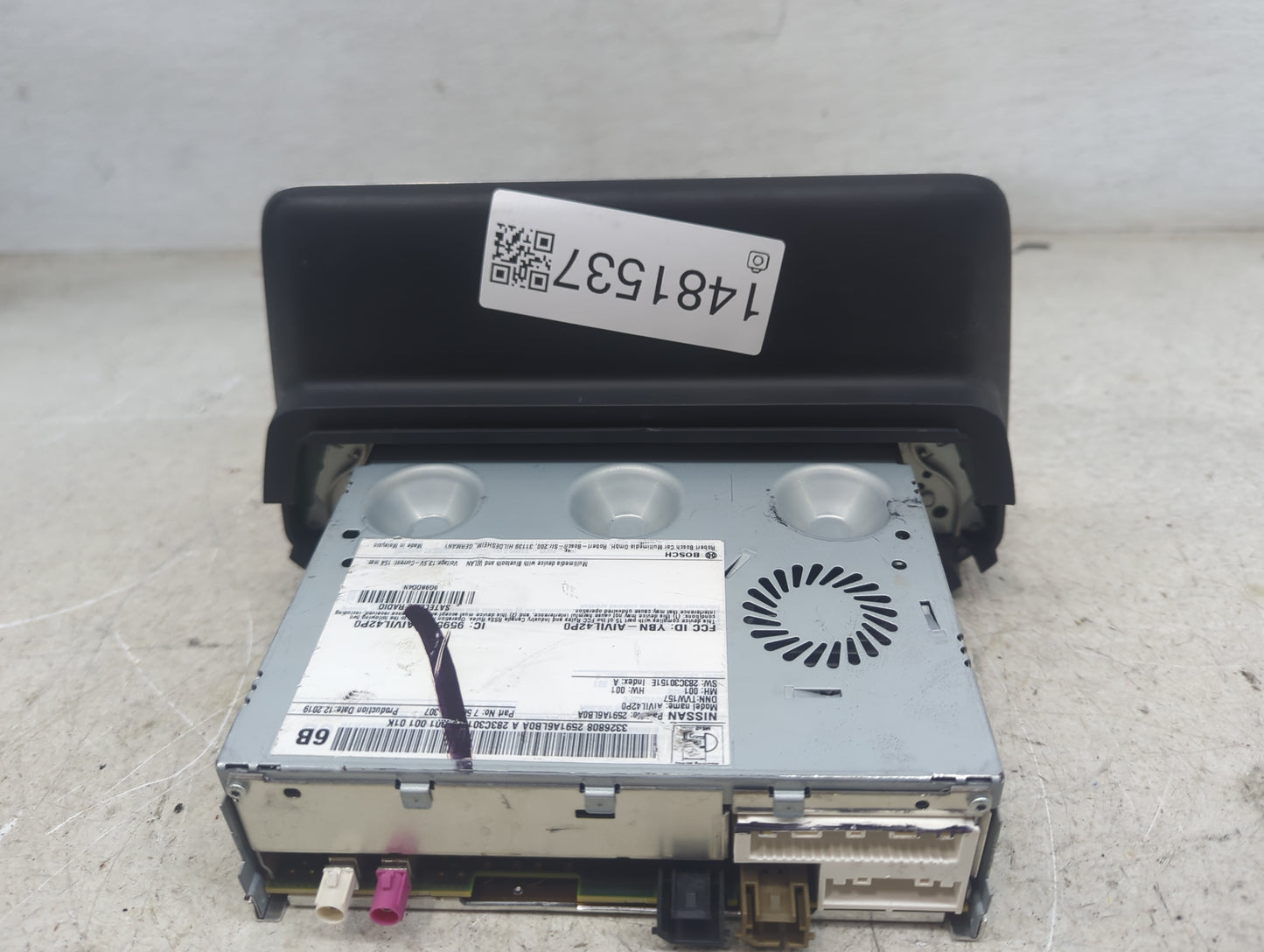 2020-2022 Nissan Sentra Radio AM FM Cd Player Receiver Replacement P/N:2591A6LB0A AIVIL42P0 Fits Fits 2020 2021 2022 OEM Use