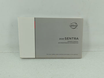 2020 Nissan Sentra Owners Manual Book Guide P/N:OM20EM 0B18U0 OEM Used Auto Parts - Oemusedautoparts1.com