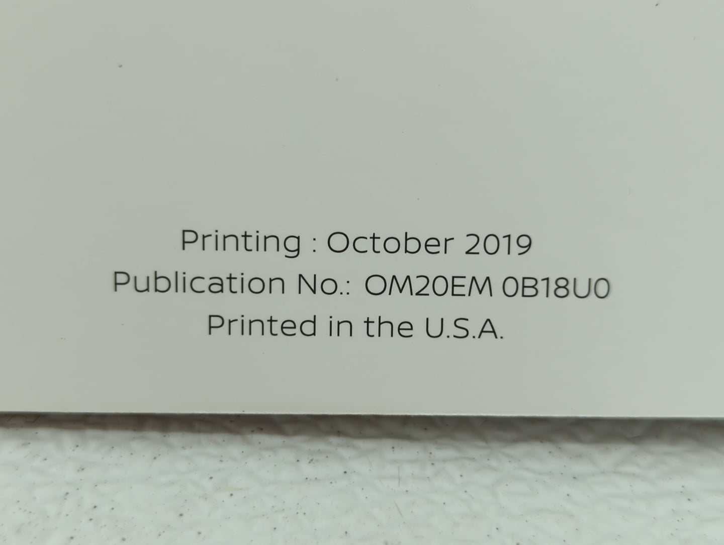 2020 Nissan Sentra Owners Manual Book Guide P/N:OM20EM 0B18U0 OEM Used Auto Parts - Oemusedautoparts1.com