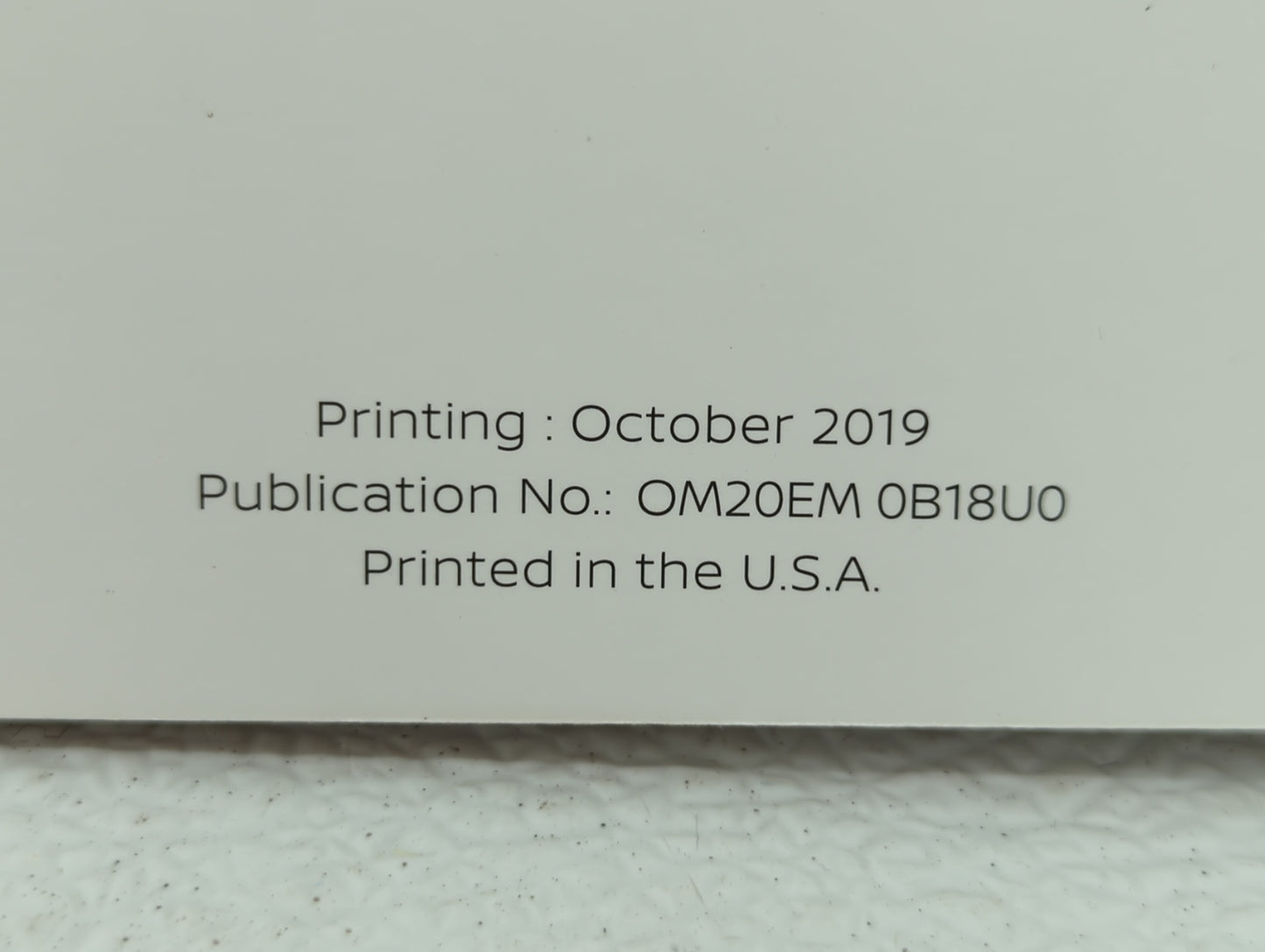 2020 Nissan Sentra Owners Manual Book Guide P/N:OM20EM 0B18U0 OEM Used Auto Parts - Oemusedautoparts1.com