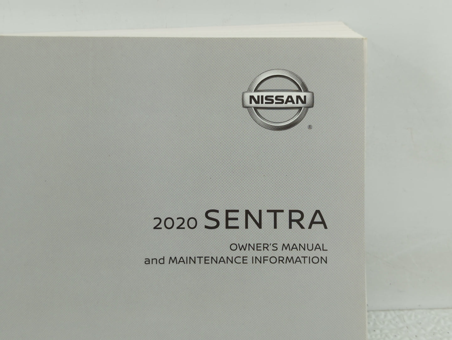 2020 Nissan Sentra Owners Manual Book Guide P/N:OM20EM 0B18U0 OEM Used Auto Parts - Oemusedautoparts1.com