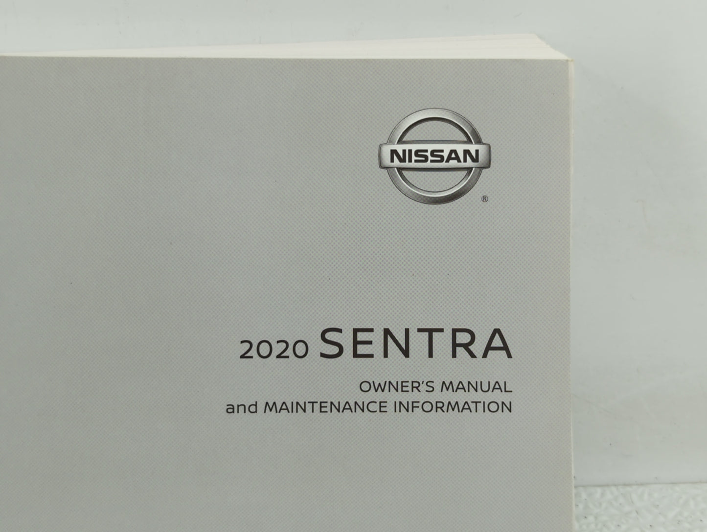 2020 Nissan Sentra Owners Manual Book Guide P/N:OM20EM 0B18U0 OEM Used Auto Parts - Oemusedautoparts1.com