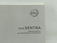 2020 Nissan Sentra Owners Manual Book Guide P/N:OM20EM 0B18U0 OEM Used Auto Parts - Oemusedautoparts1.com