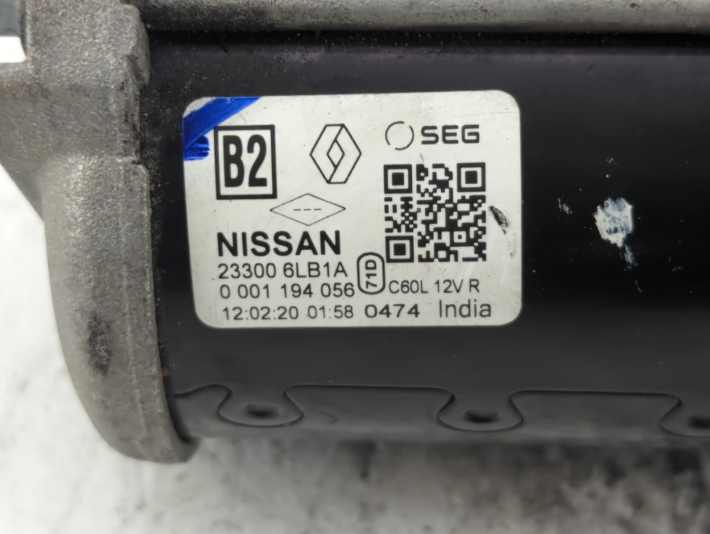 2020-2022 Nissan Sentra Car Starter Motor Solenoid OEM P/N:23300 6LB1A Fits Fits 2020 2021 2022 OEM Used Auto Parts - Oemuse