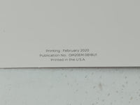 2020 Nissan Sentra Owners Manual Book Guide P/N:OM20EM 0B18U1 OEM Used Auto Parts - Oemusedautoparts1.com