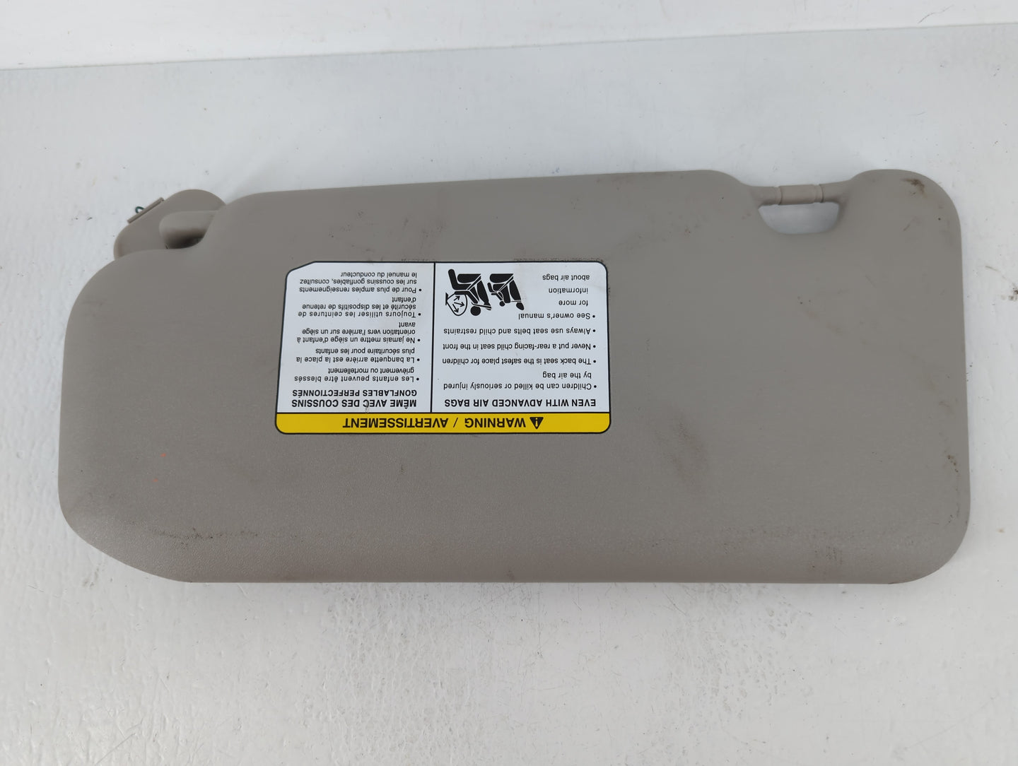 2020-2022 Nissan Sentra Sun Visor Shade Replacement Passenger Right Mirror Fits Fits 2020 2021 2022 OEM Used Auto Parts - Oe