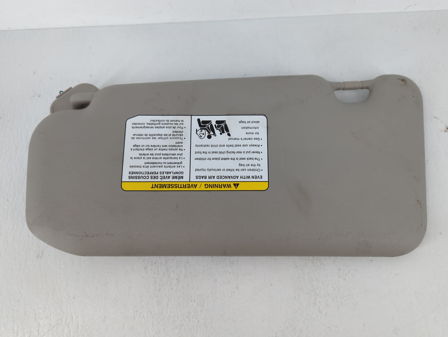 2020-2022 Nissan Sentra Sun Visor Shade Replacement Passenger Right Mirror Fits Fits 2020 2021 2022 OEM Used Auto Parts - Oe