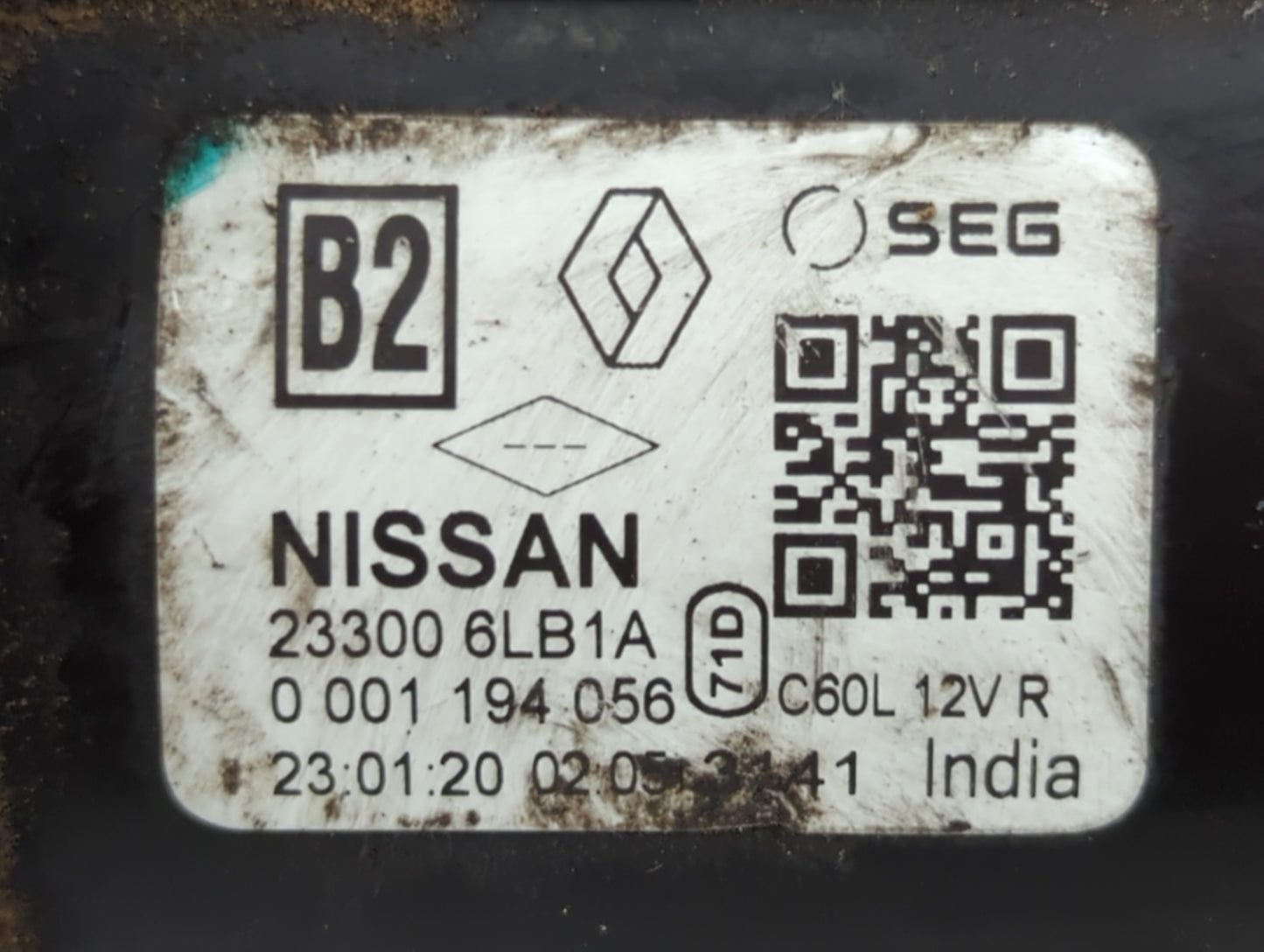 2020-2022 Nissan Sentra Car Starter Motor Solenoid OEM P/N:0 001 194 056 23300 6LB1A Fits Fits 2020 2021 2022 OEM Used Auto 
