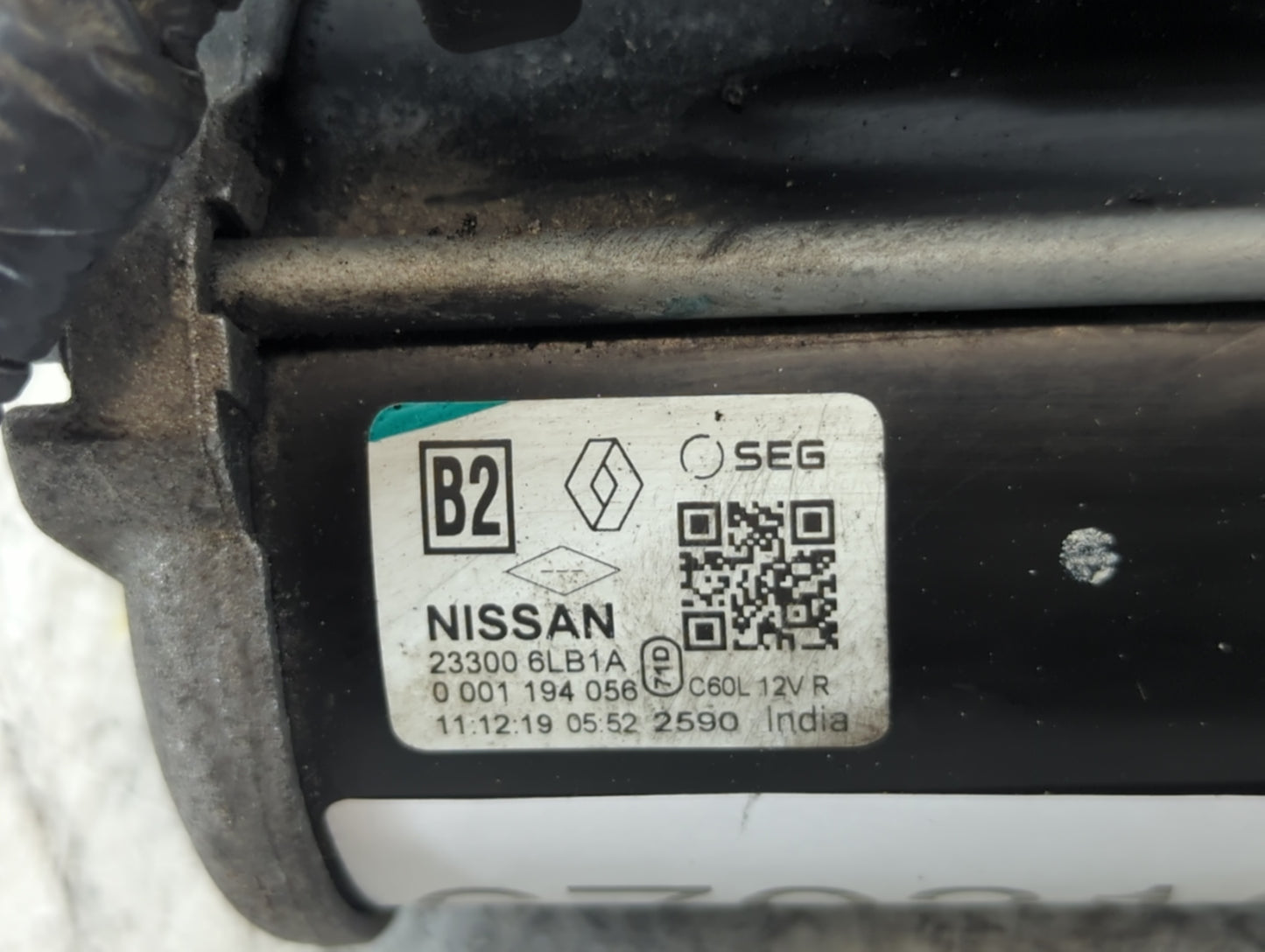 2020-2022 Nissan Sentra Car Starter Motor Solenoid OEM P/N:23300 6LB1A Fits Fits 2020 2021 2022 OEM Used Auto Parts - Oemuse
