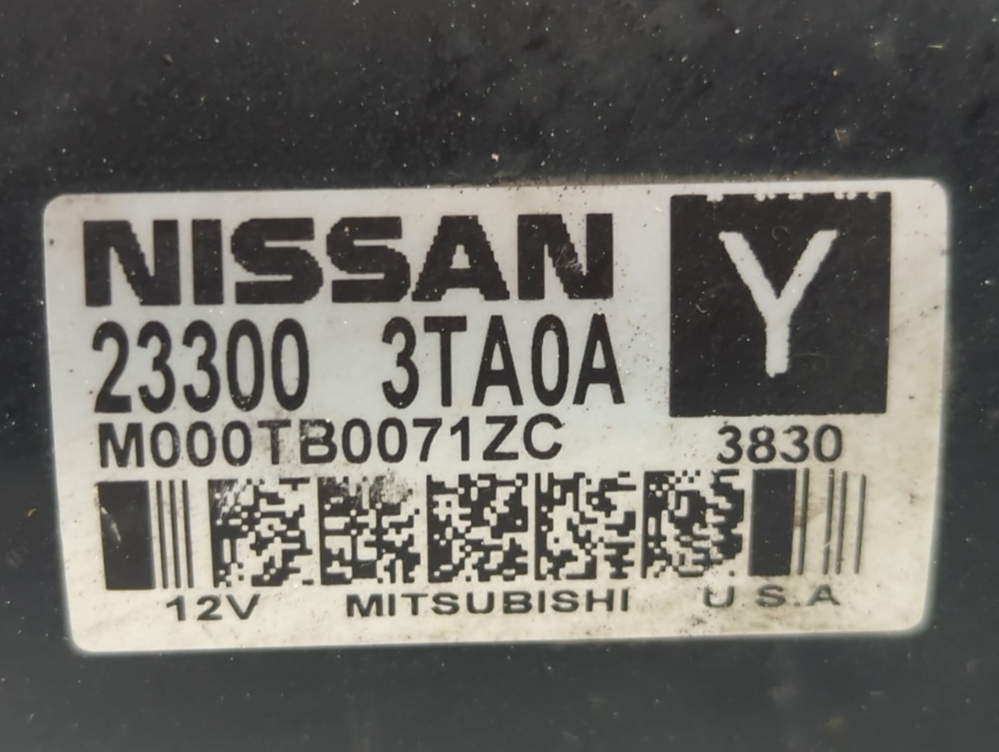 2020-2022 Nissan Sentra Car Starter Motor Solenoid OEM P/N:23300 3TA0A Fits Fits 2020 2021 2022 OEM Used Auto Parts - Oemuse