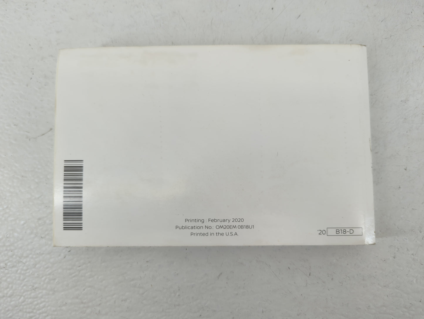2020 Nissan Sentra Owners Manual Book Guide P/N:OM20EM 0B18U1 OEM Used Auto Parts - Oemusedautoparts1.com
