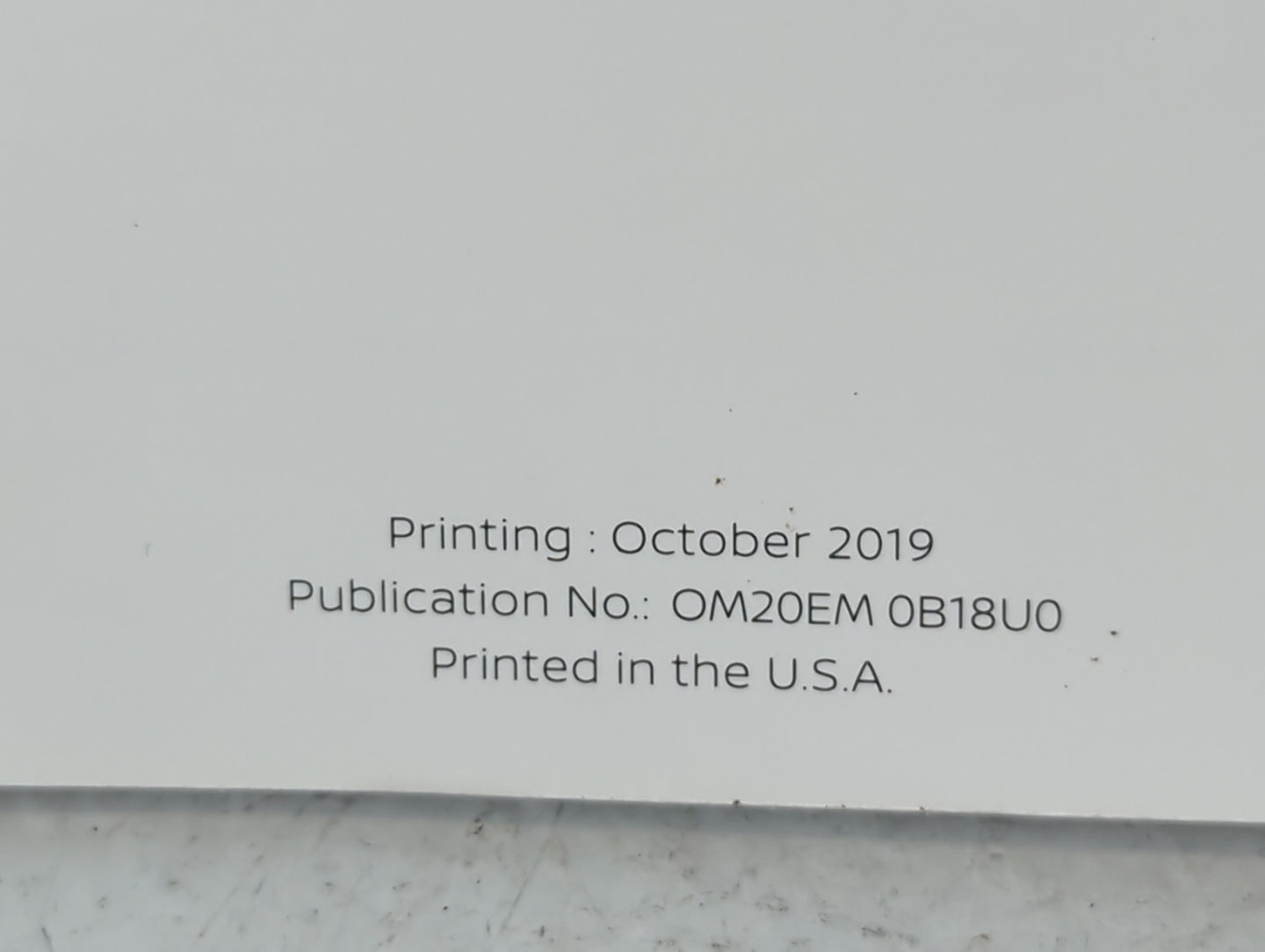2020 Nissan Sentra Owners Manual Book Guide P/N:OM20EM OB18U0 OEM Used Auto Parts - Oemusedautoparts1.com