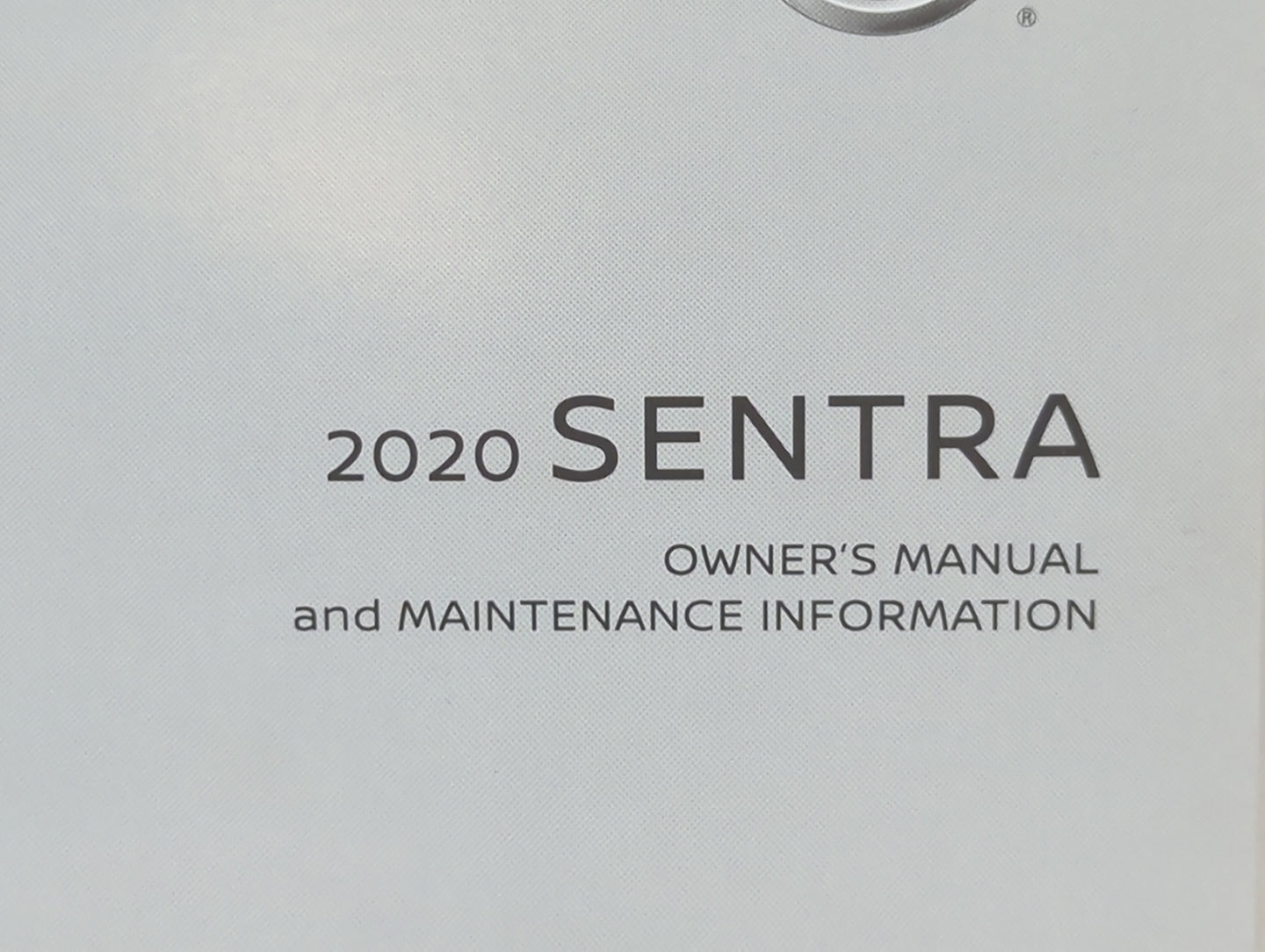 2020 Nissan Sentra Owners Manual Book Guide P/N:OM20EM OB18U0 OEM Used Auto Parts - Oemusedautoparts1.com