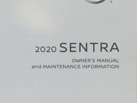 2020 Nissan Sentra Owners Manual Book Guide P/N:OM20EM OB18U0 OEM Used Auto Parts - Oemusedautoparts1.com