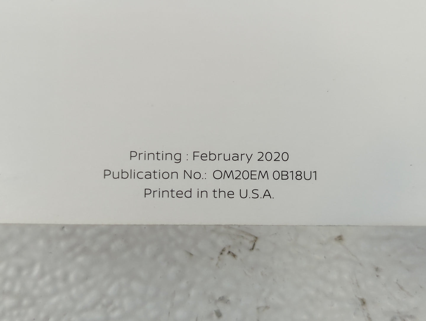 2020 Nissan Sentra Owners Manual Book Guide OEM Used Auto Parts - Oemusedautoparts1.com