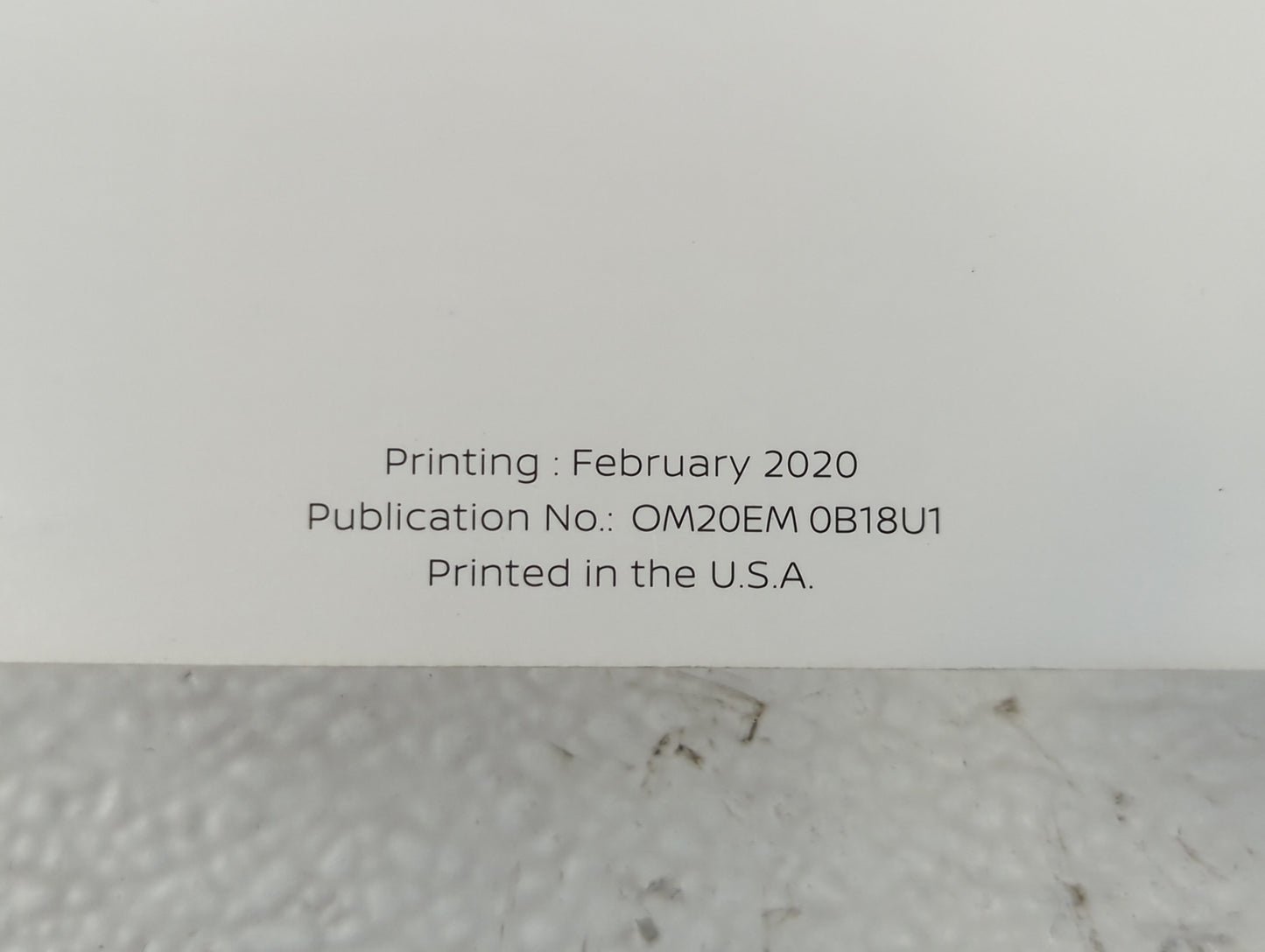 2020 Nissan Sentra Owners Manual Book Guide OEM Used Auto Parts - Oemusedautoparts1.com