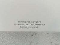 2020 Nissan Sentra Owners Manual Book Guide OEM Used Auto Parts - Oemusedautoparts1.com