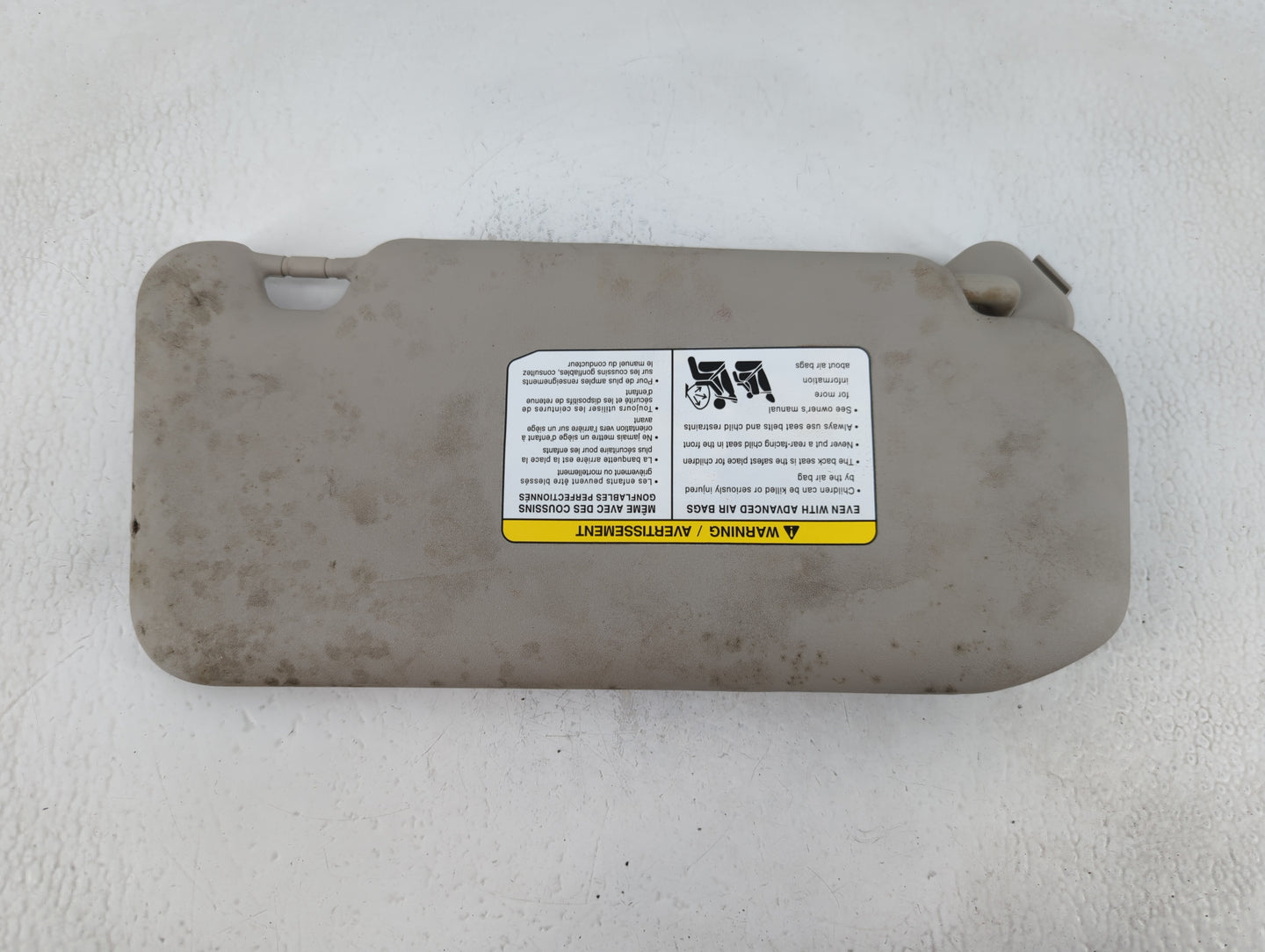 2020-2022 Nissan Sentra Sun Visor Shade Replacement Passenger Right Mirror Fits Fits 2020 2021 2022 OEM Used Auto Parts - Oe