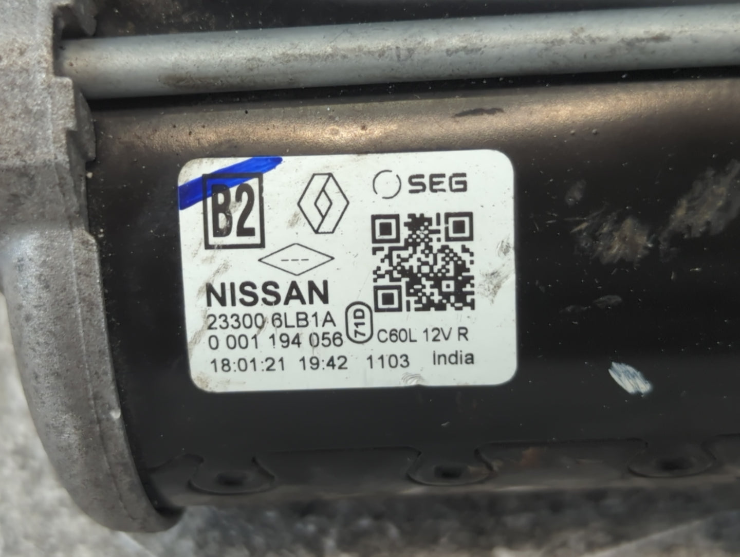2020-2022 Nissan Sentra Car Starter Motor Solenoid OEM P/N:23300 6LB1A Fits Fits 2020 2021 2022 OEM Used Auto Parts - Oemuse