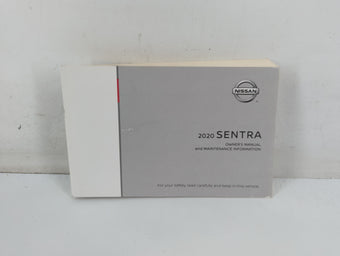 compare product 2020 Nissan Sentra Owners Manual Book Guide P/N:OM20EA 0B18U0 OEM Used Auto Parts