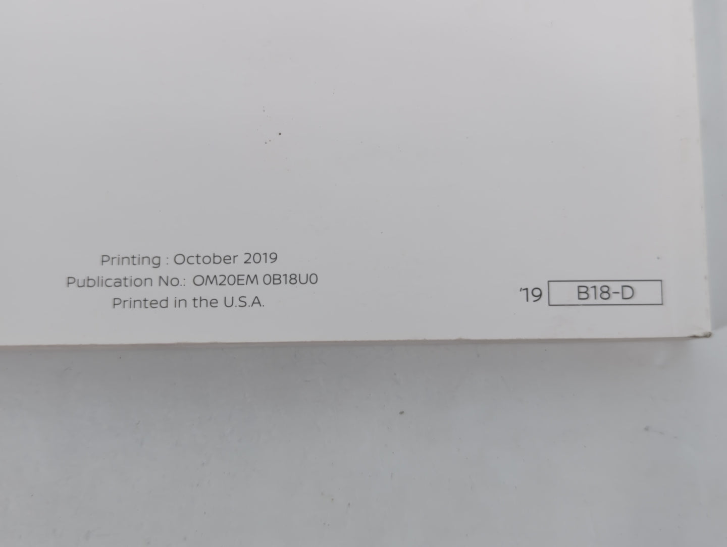 2020 Nissan Sentra Owners Manual Book Guide P/N:OM20EA 0B18U0 OEM Used Auto Parts - Oemusedautoparts1.com