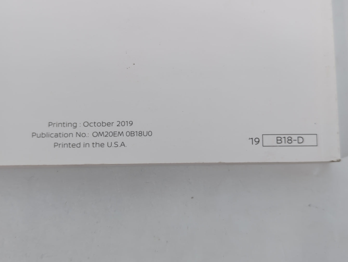 2020 Nissan Sentra Owners Manual Book Guide P/N:OM20EA 0B18U0 OEM Used Auto Parts - Oemusedautoparts1.com