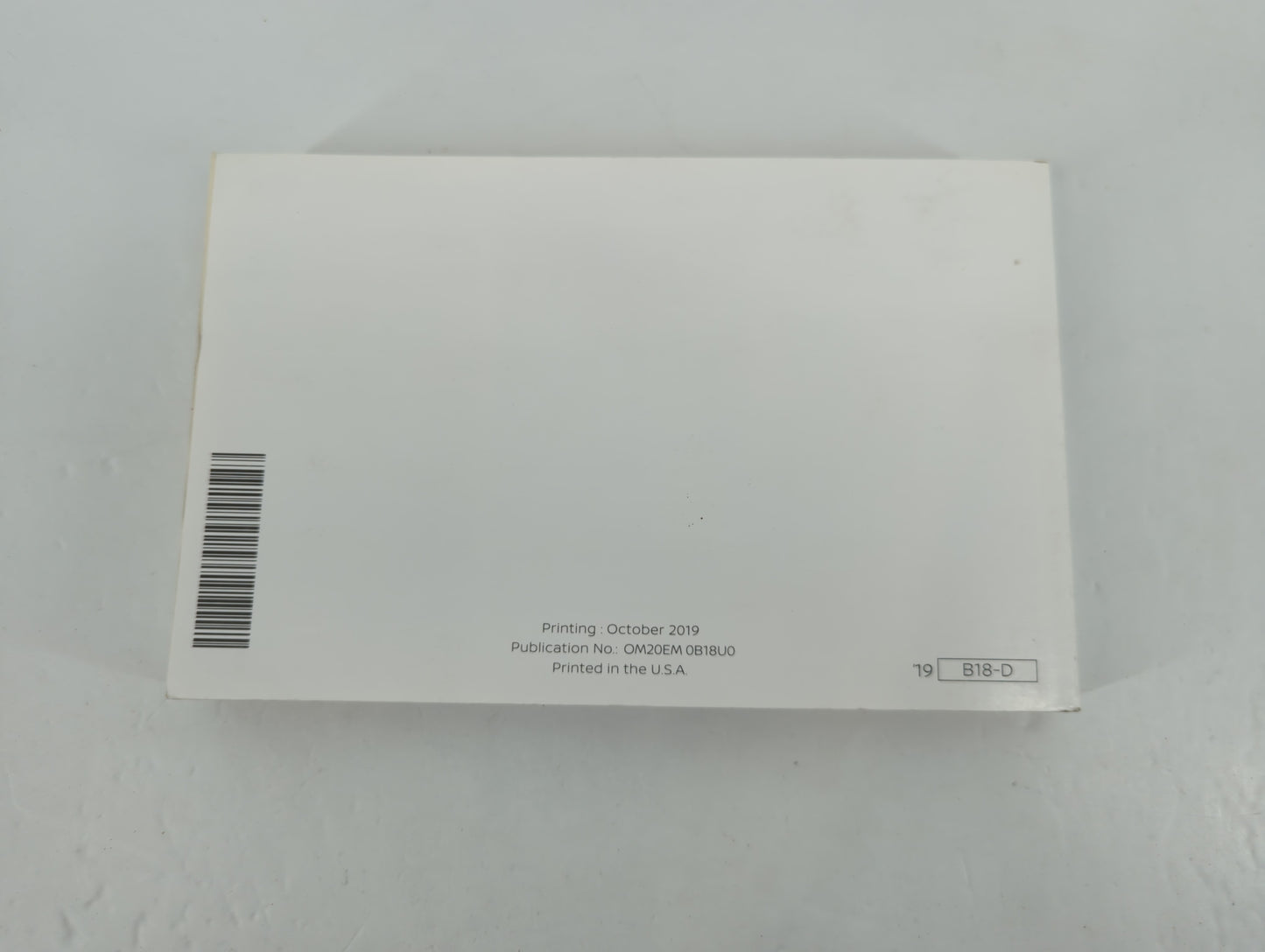 2020 Nissan Sentra Owners Manual Book Guide P/N:OM20EA 0B18U0 OEM Used Auto Parts - Oemusedautoparts1.com