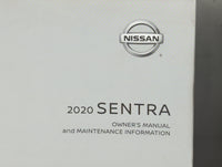 2020 Nissan Sentra Owners Manual Book Guide P/N:OM20EM 0B18U0 OEM Used Auto Parts - Oemusedautoparts1.com