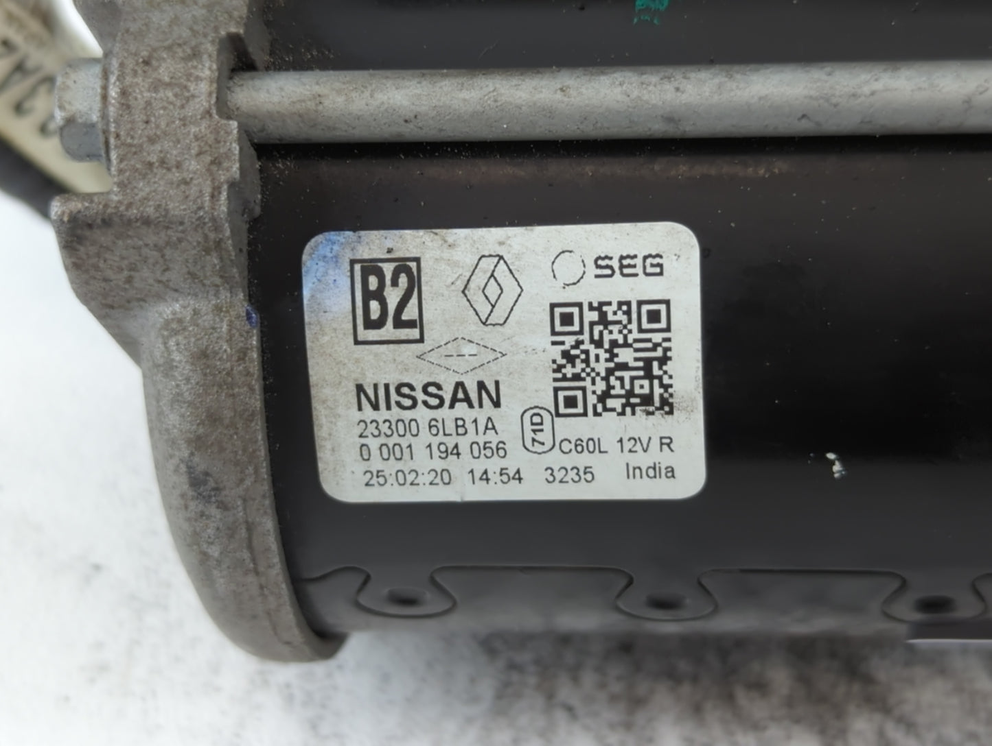 2020-2022 Nissan Sentra Car Starter Motor Solenoid OEM P/N:23300 6LB1A BR3T-11000-AC Fits Fits 2020 2021 2022 OEM Used Auto 
