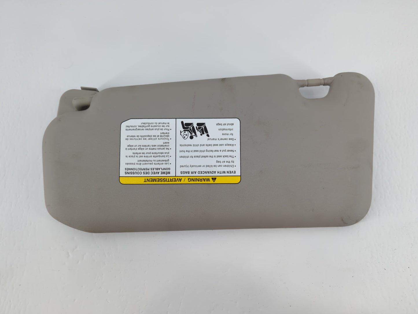 2020-2022 Nissan Sentra Sun Visor Shade Replacement Passenger Right Mirror Fits Fits 2020 2021 2022 OEM Used Auto Parts - Oe